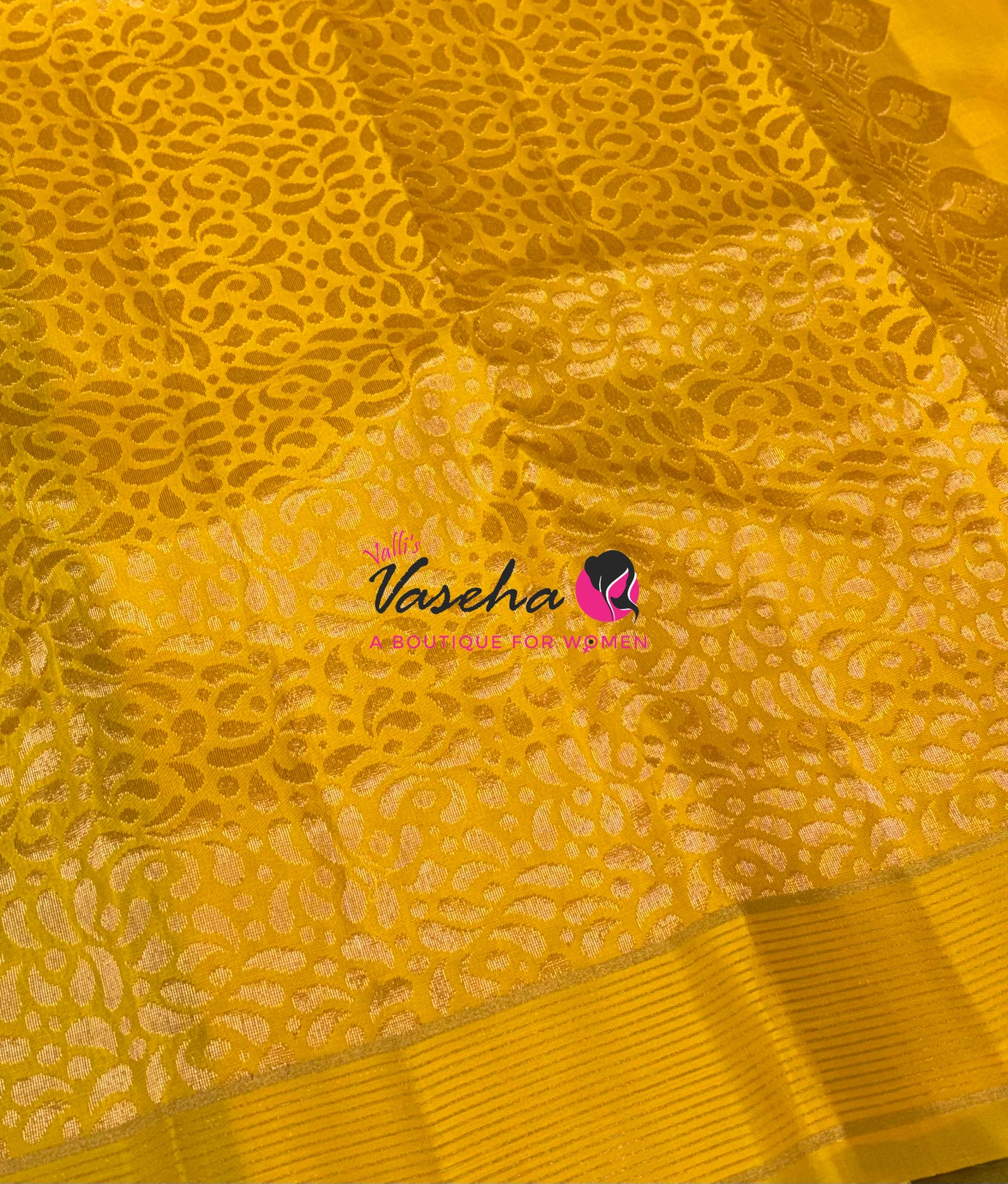 Half Mixed  Soft Silk Saree - (1.75 warp) Green & Yellow - VVPSS090