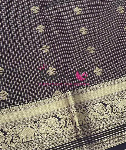 Semi Kanchi Silk - Vairavoosi Butta - VVSKS004