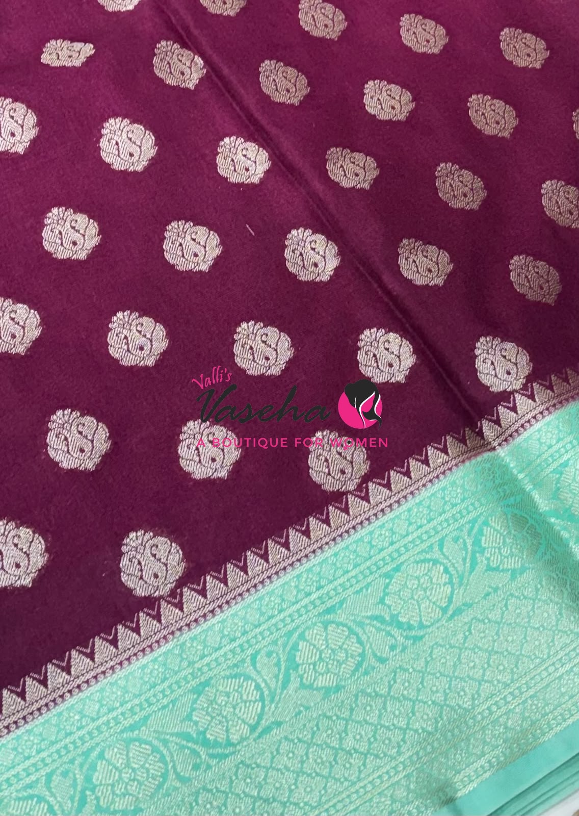 30% less - Offer Saree - Semi Banarasi Saree - VVDS009