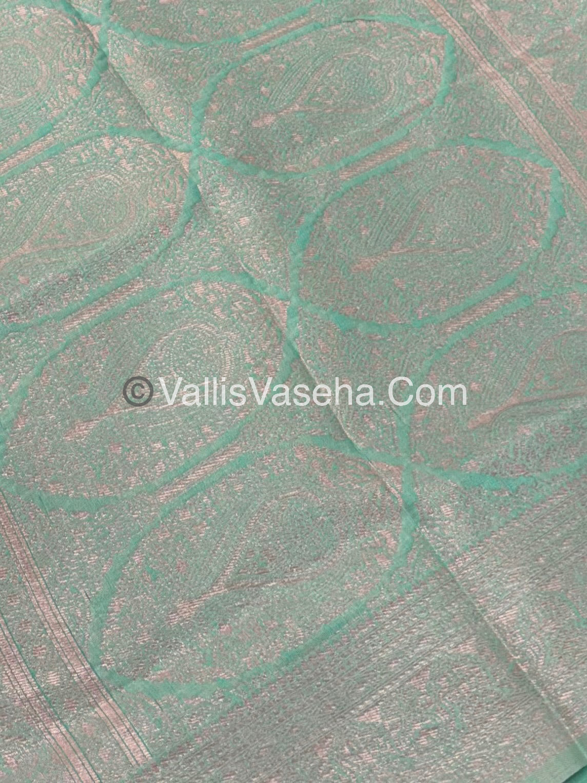 Fancy Saree - Mixed Variety - Aqua Green Shade - VVFBS001