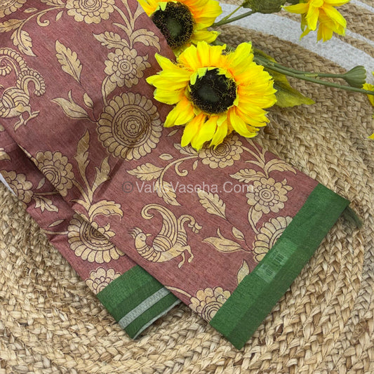 Semi Tussar Silk Saree |VVSTS047