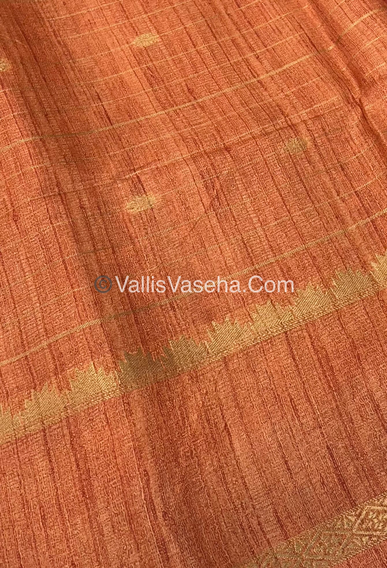 Semi Chanderi Saree - checks pattern - VVSCS004