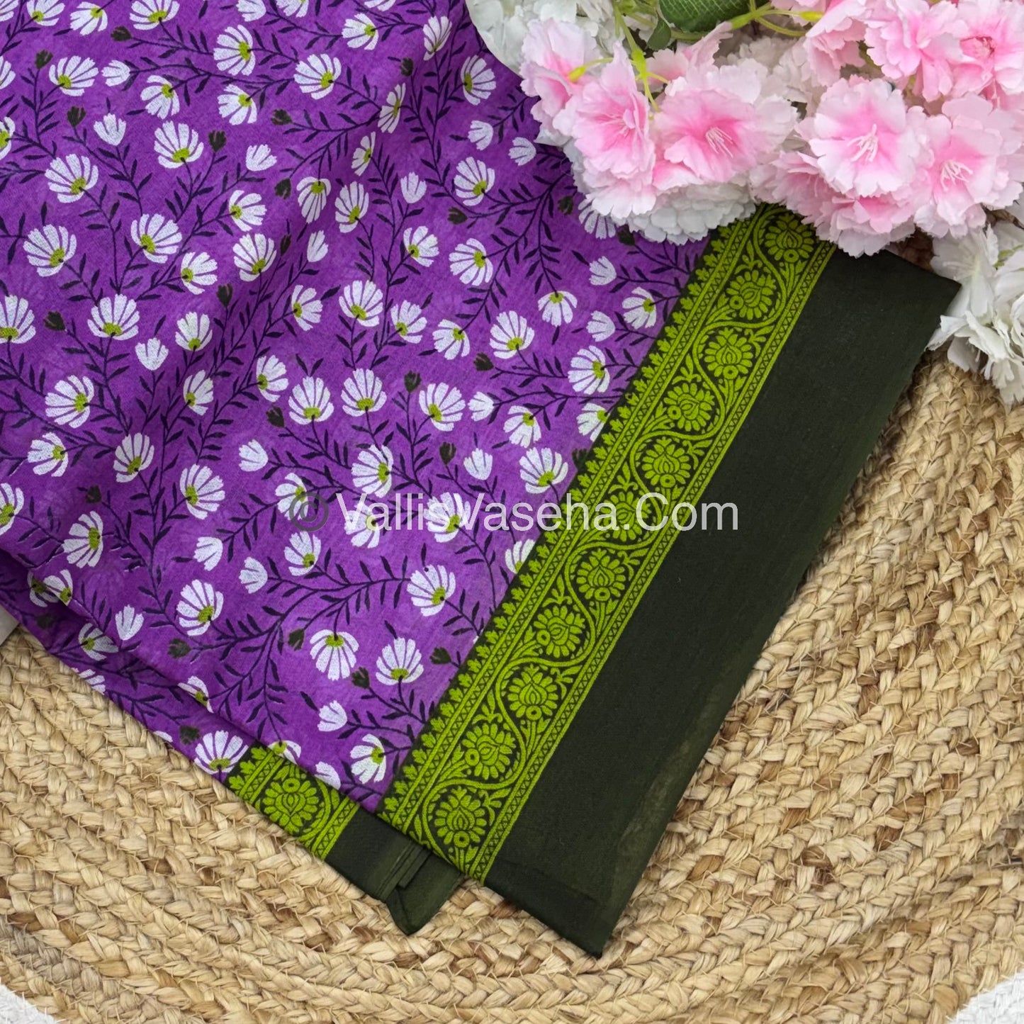 Pure Cotton Voile Saree | VVPVC001