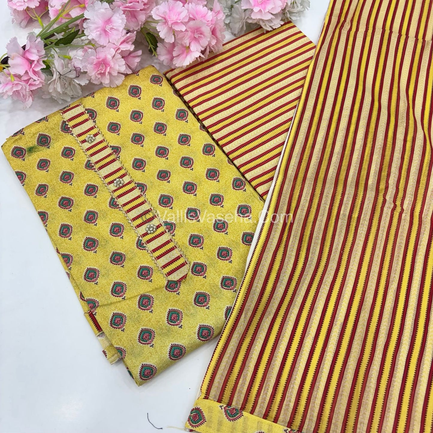 20%less - Offer Unstitched Material - Pure Cotton Material - VVDUM002