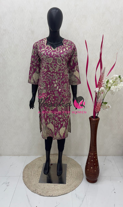 Ready Made - Kalamkari Kurti -VVRKK001