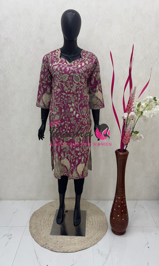 Ready Made - Kalamkari Kurti -VVRKK001