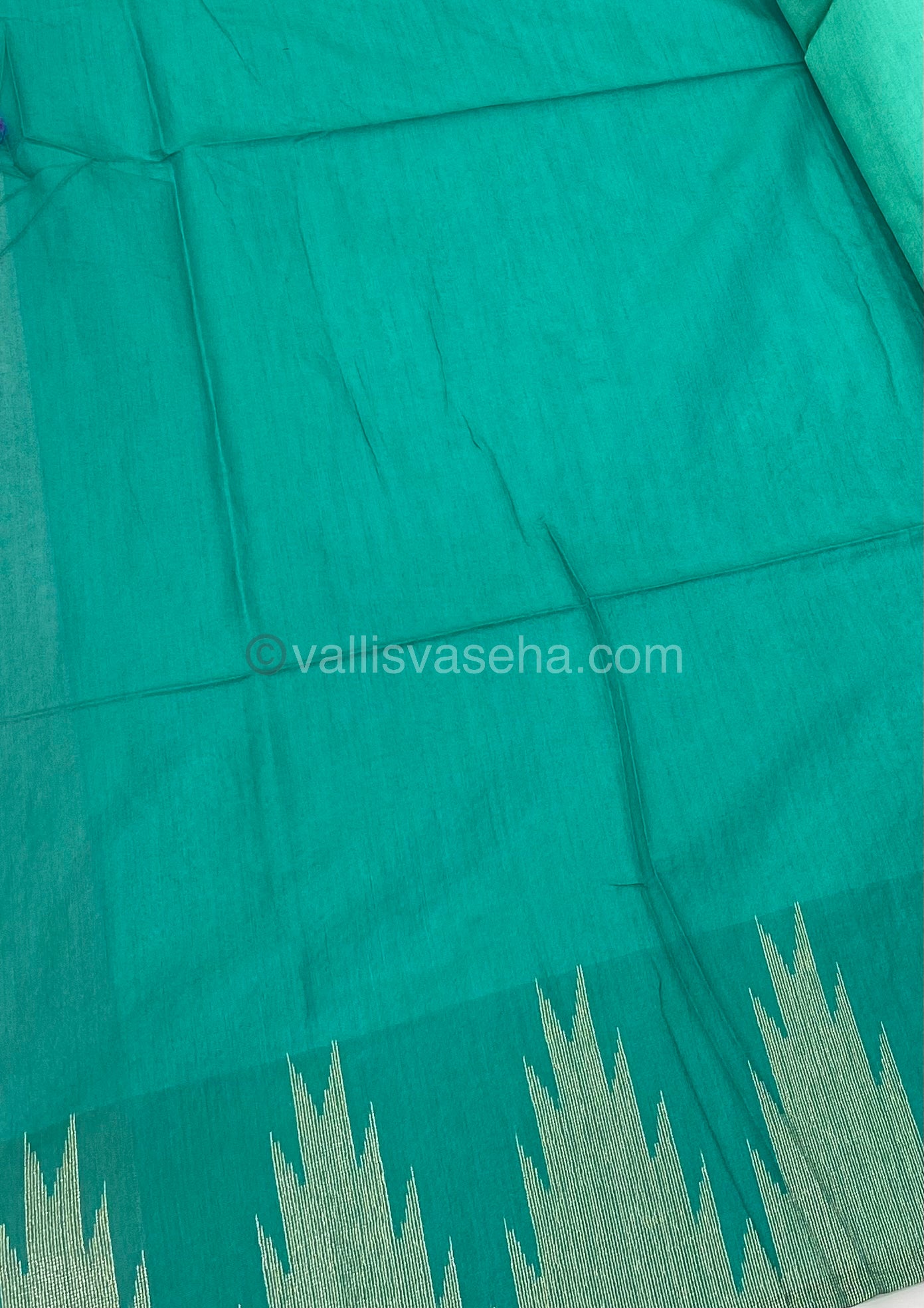 Semi Raw Silk - Sea Green Shade - VVRS002