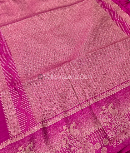 Banarasi - Heritage Silk - Semi Kathan Silk - Pink  Shade- VVBHS002