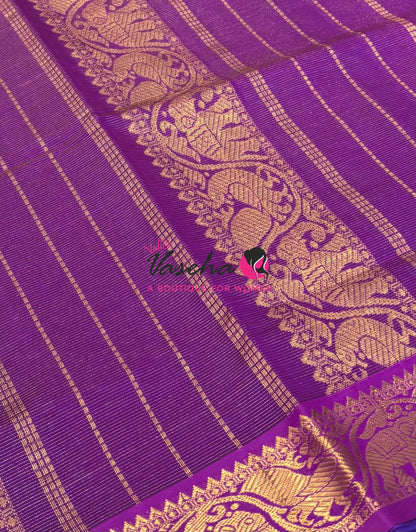 9 Yards |Semi Silk Cotton Saree | Vairavoosi  Design | VV9YSS001