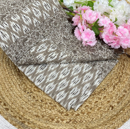 Jute Mixed Cotton Saree | VVJCS001