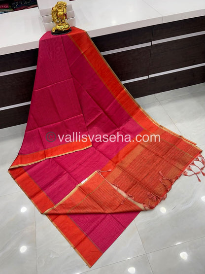 Semi Tussar Silk - Vairavoosi Design - VVSTS037