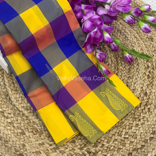 Pazhum Palamum checks - Semi Silk Sarees - VVSSS003