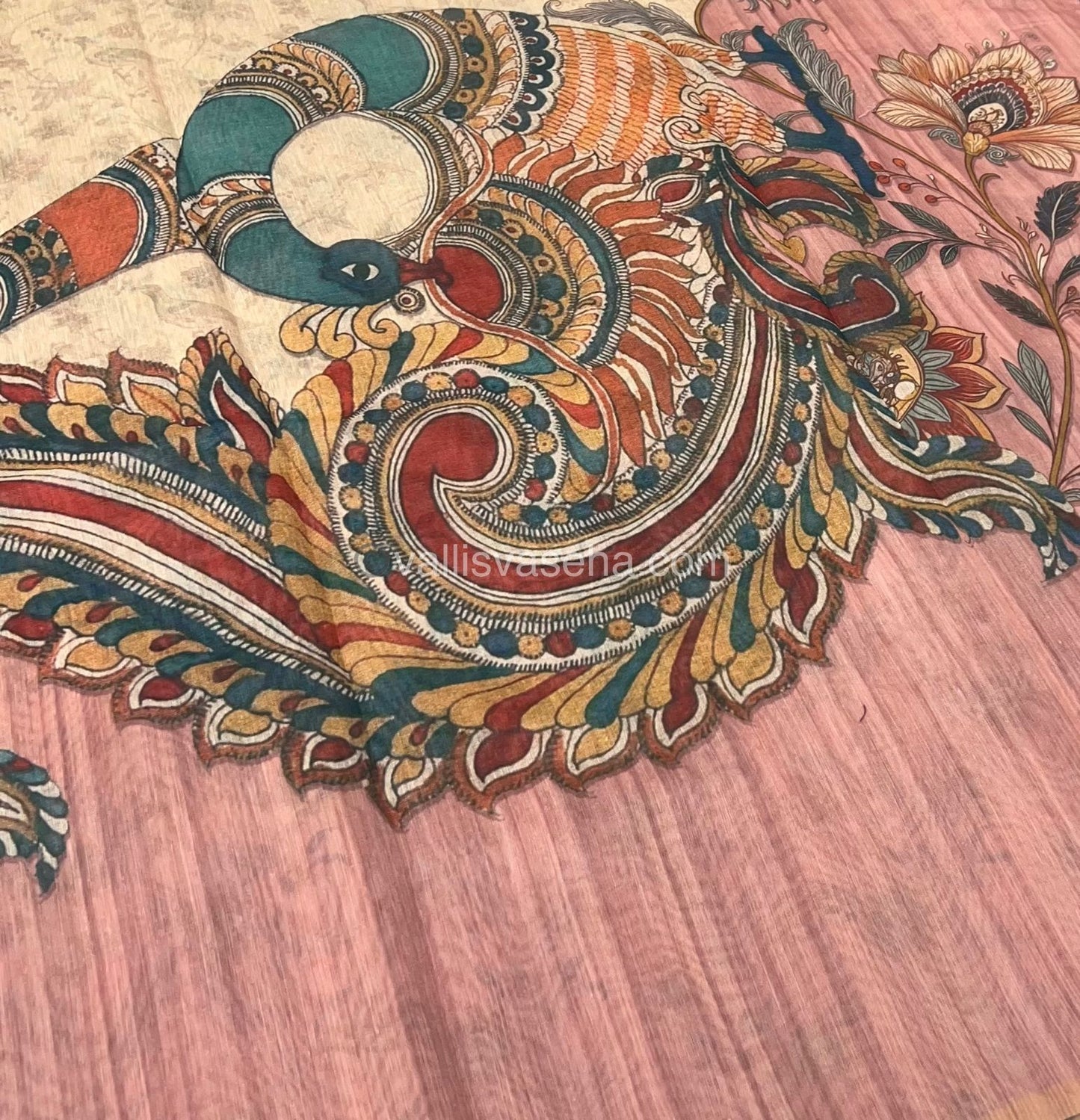 Semi Chanderi Saree - Digital Printed - VVSCD001