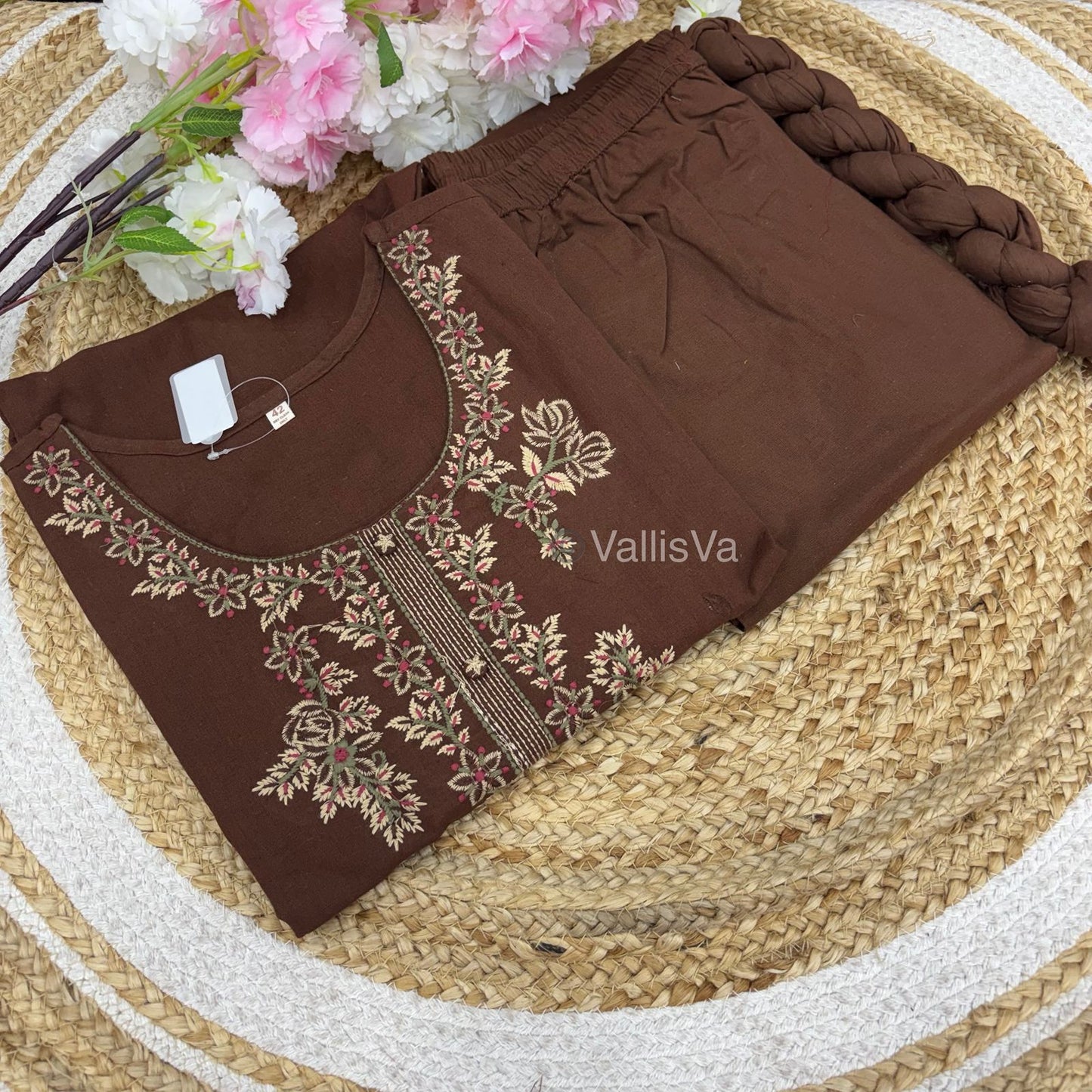 Readymade 3pc Set - Thread Embroidered - VVRMS004