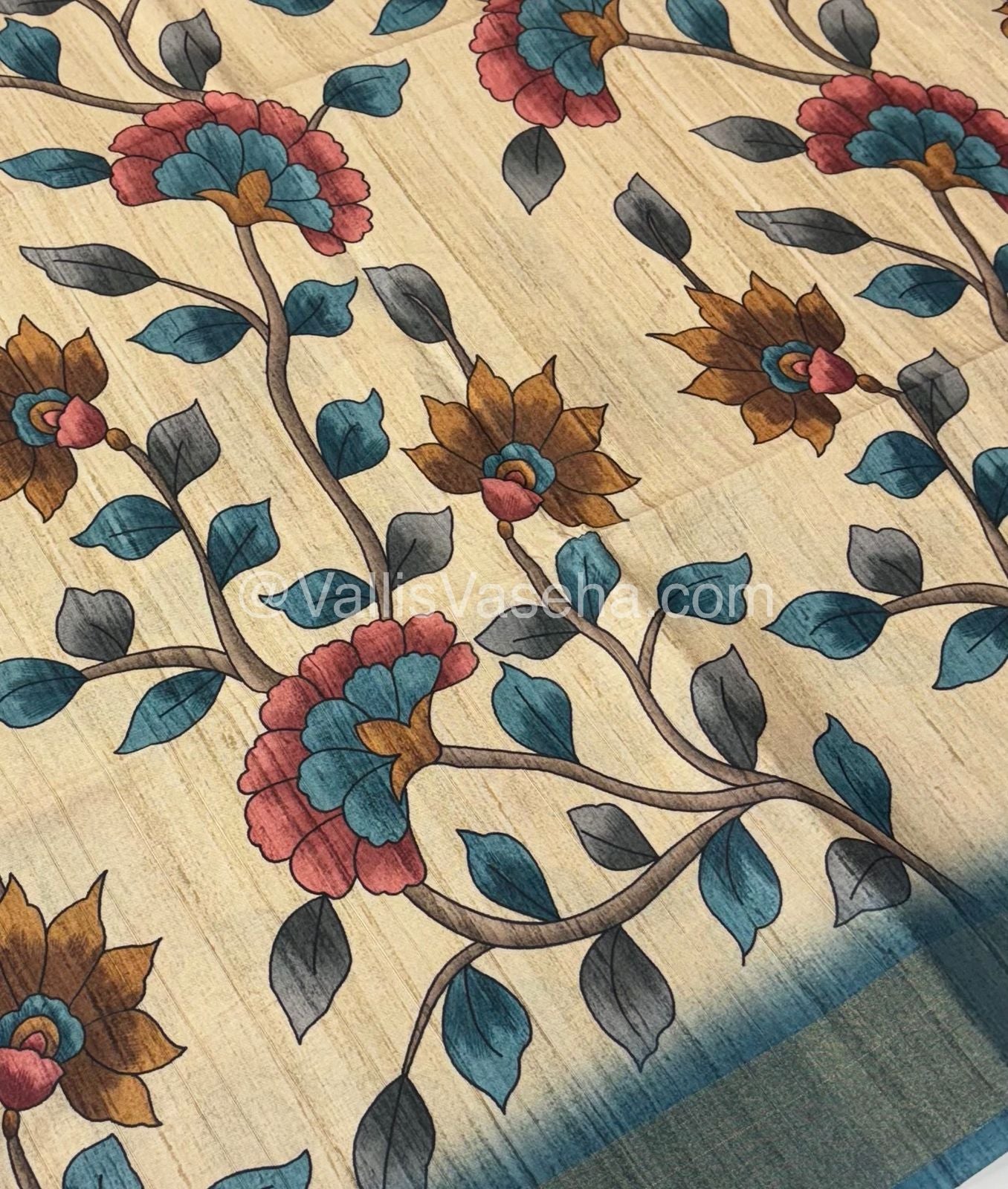 Art Silk / Semi Gicha Tussar Saree  - VVSGT003