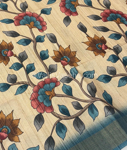 Art Silk / Semi Gicha Tussar Saree  - VVSGT003