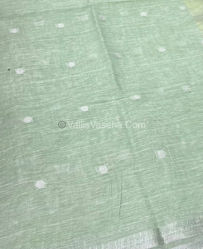 Pure Linen Saree - Ikkat Multicolor Combo - VVPLS001