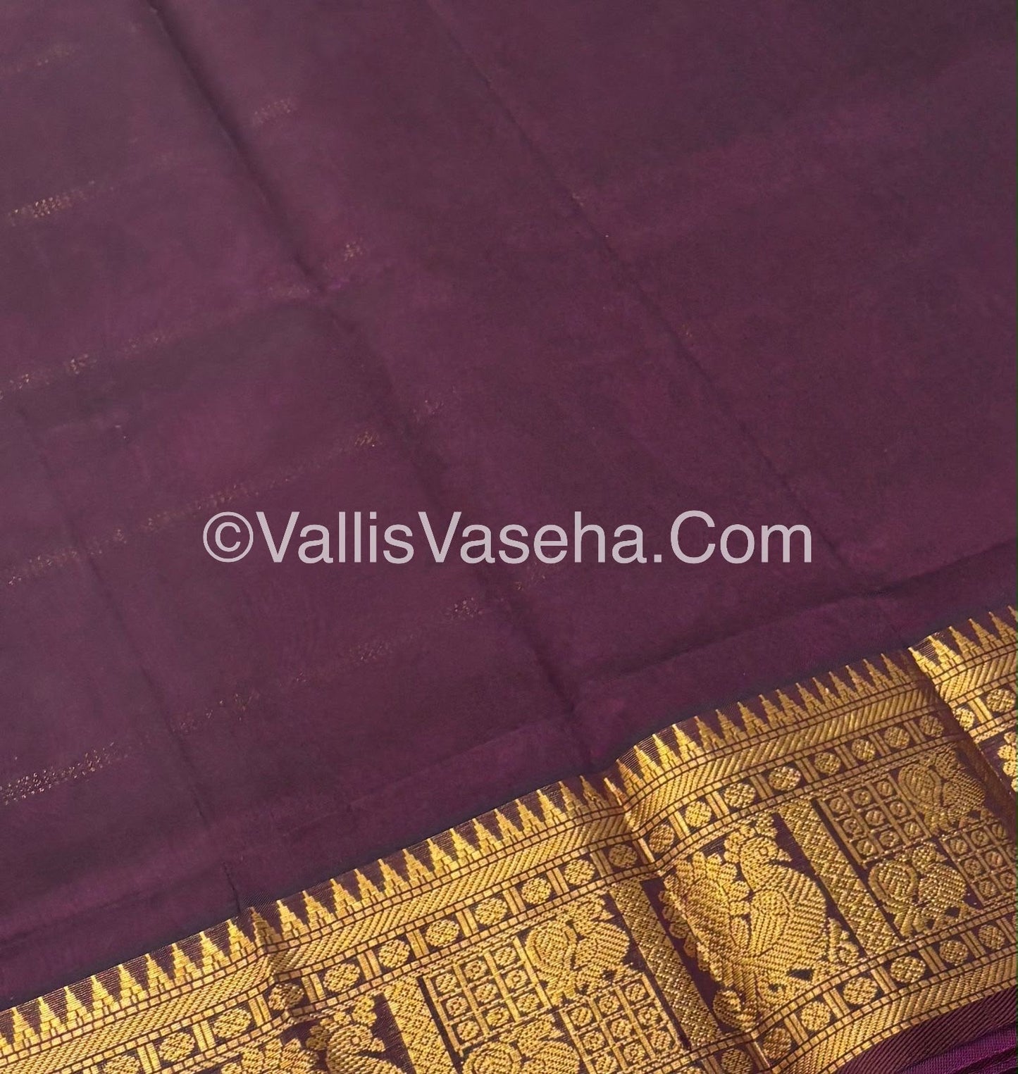 Pure Silk Cotton Saree - Mayil & Chakkaram Design -  Pink With Brown Combo -VVMC003