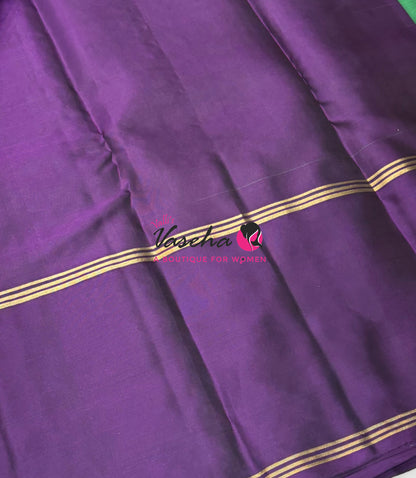 Half Mix - Pure Soft Silk Saree - Long Retta Petta Border with Butta - VVPSS105