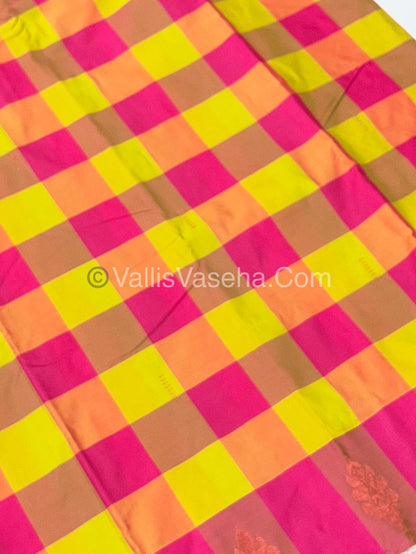 Pazhum Palamum checks - Semi Silk Sarees - VVSSS003