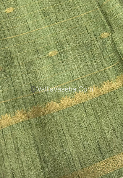 Semi Chanderi Saree - checks pattern - VVSCS004