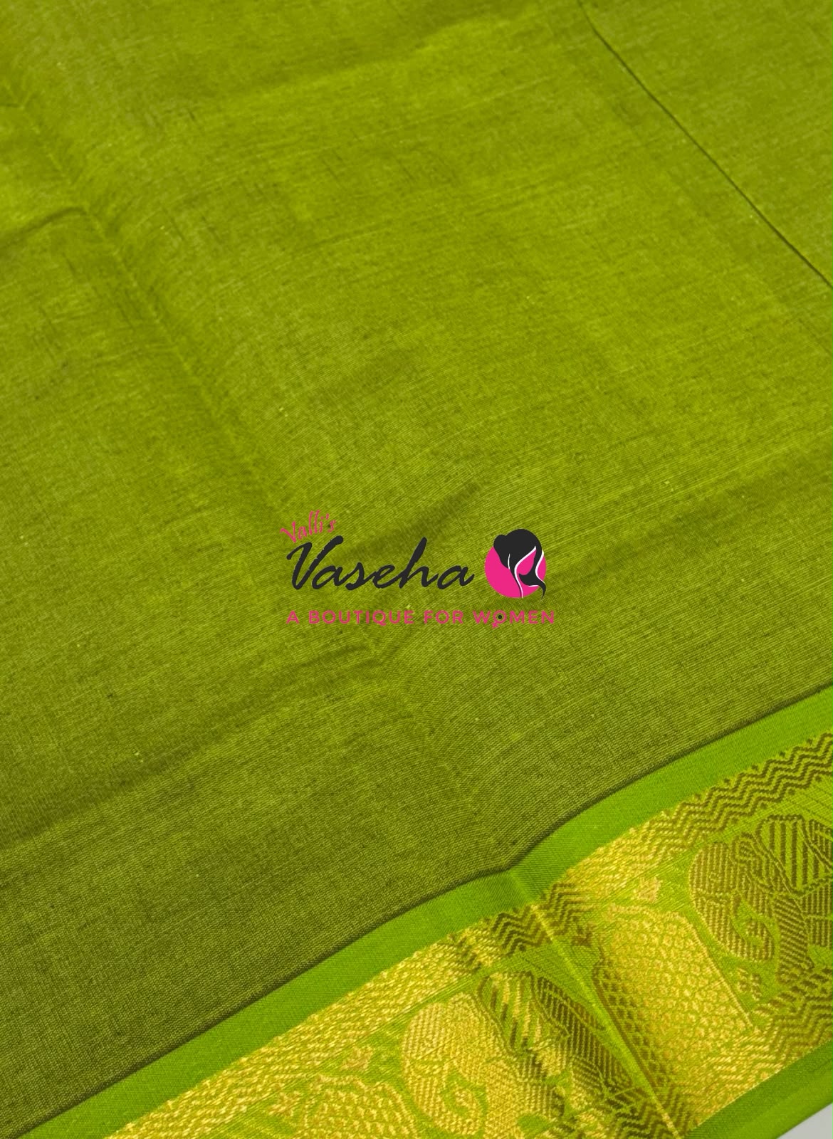 Semi Silk Cotton Saree | Small Leaf Butta Design |VVSSC010