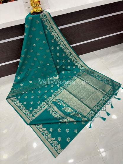 Banarasi - Heritage Silk - Semi Kathan Silk - Ramar Blue Shade - VVBHS008