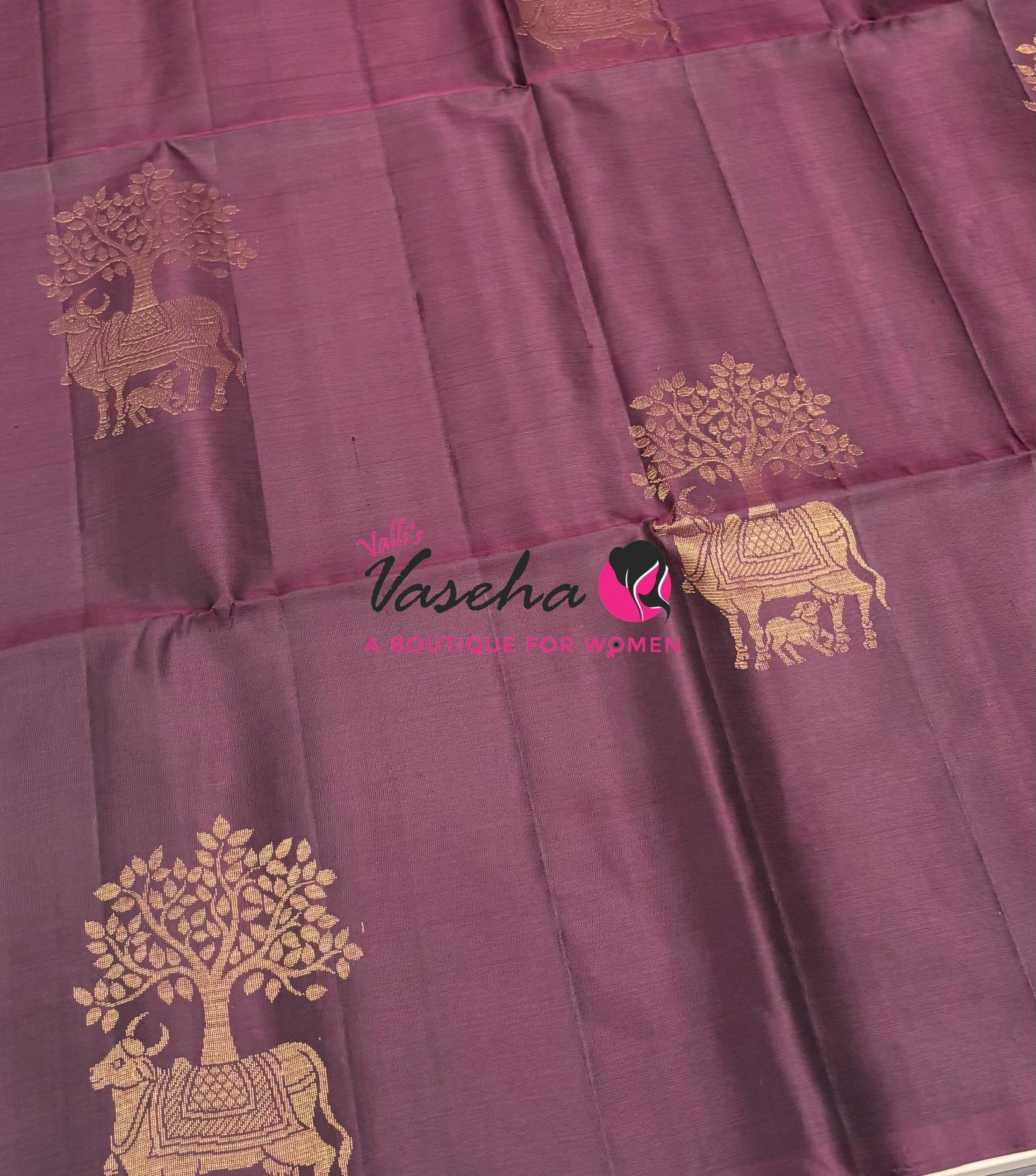 Pure Soft Silk Saree  - Border Less  - Maroon Wine Shade - VVPSS102