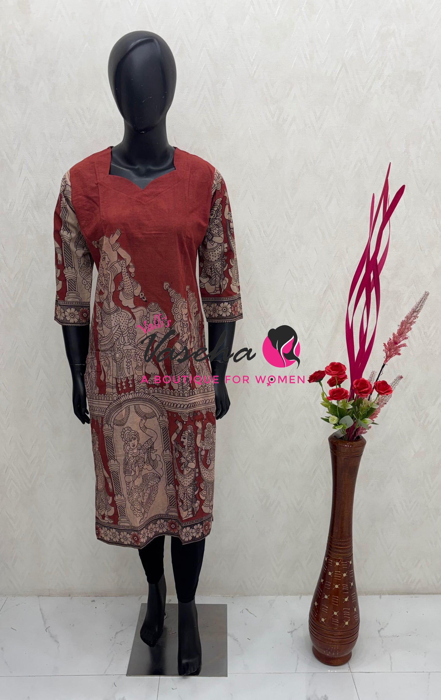 Ready Made - Kalamkari Kurti - VVRKK003