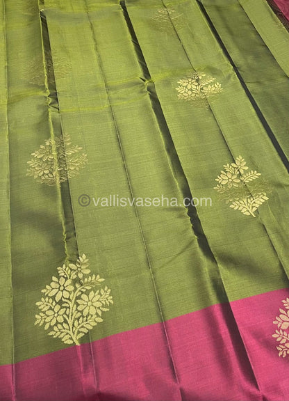 Half Mix - Pure Soft Silk Saree - VVPSS030