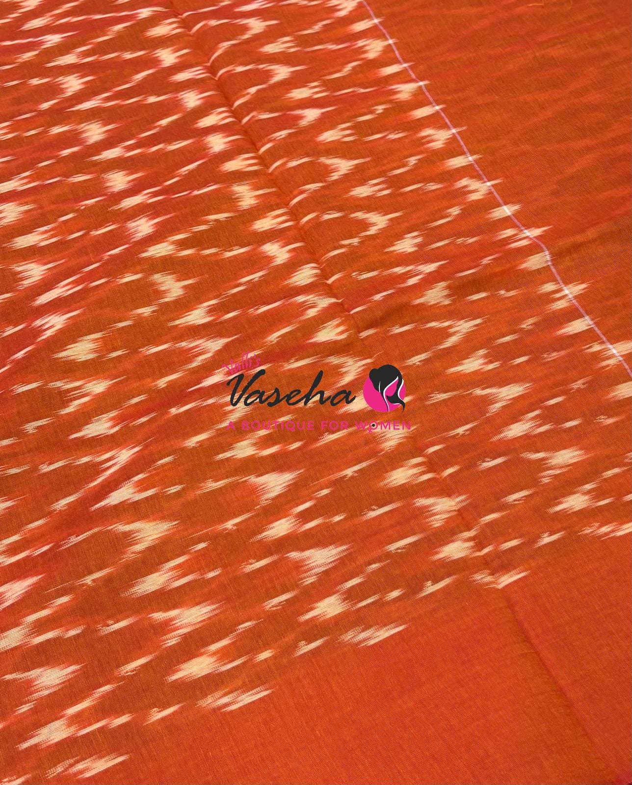 Ikkat Mercerised Cotton Saree - Single Ikkat - VVIKS001