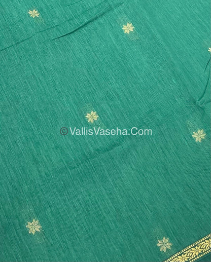 Semi Maheshwari Silk Cotton Saree - VVMSC002