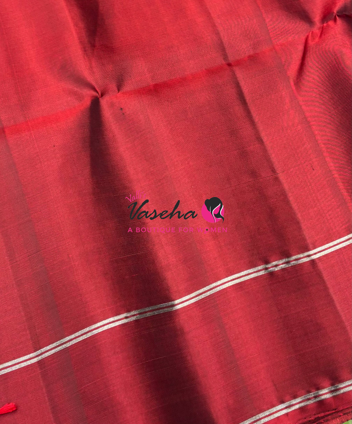 Pure Soft Silk Saree - Blue & Maroon Shade - VVPSS127