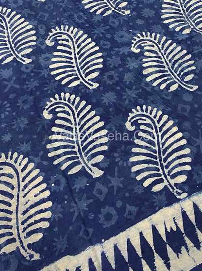 Pure Soft Mul Mul Cotton Sarees - Hand Block Prints - VVMMC003