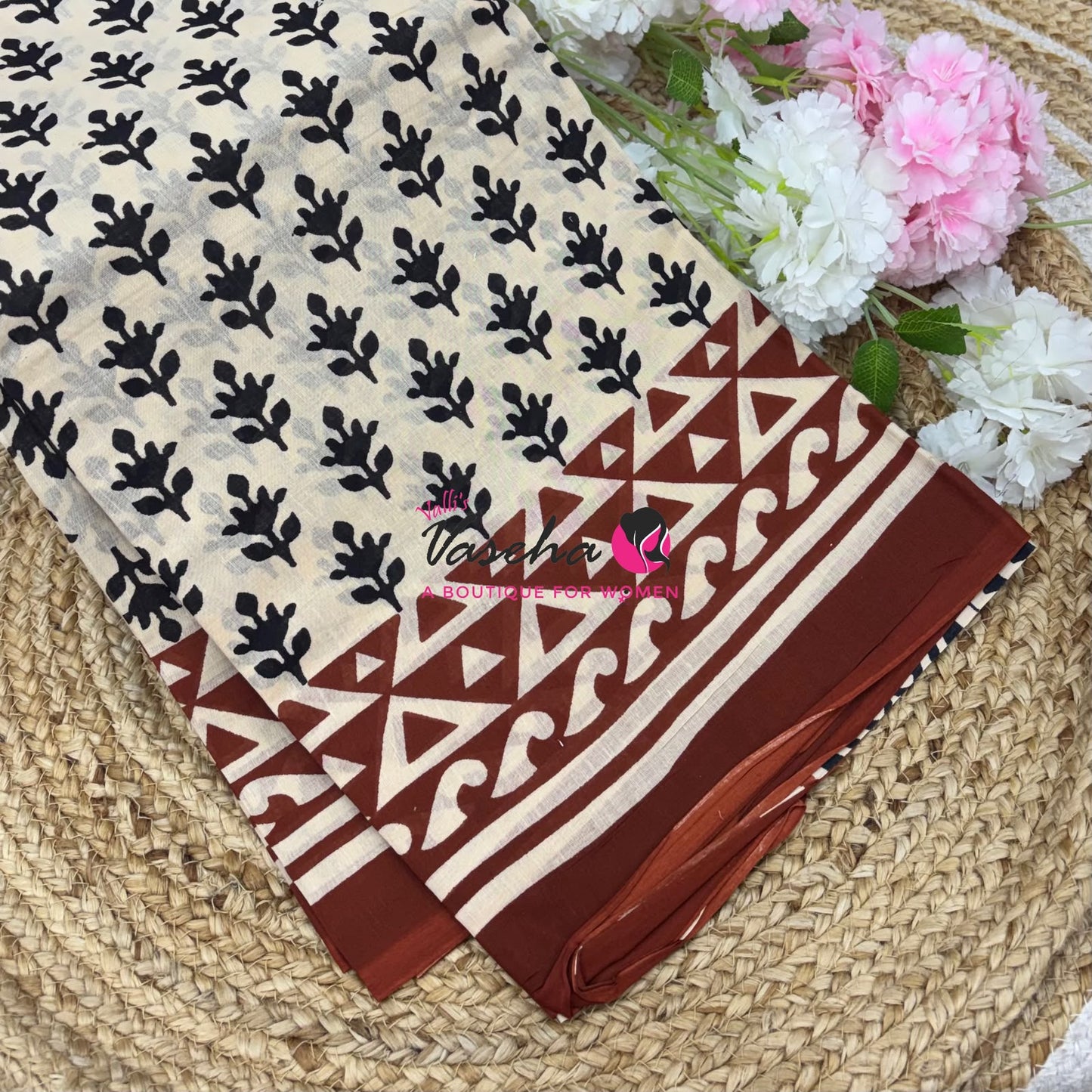 Pure Soft Mul Mul Cotton Sarees - Hand Block Prints - VVMMC011