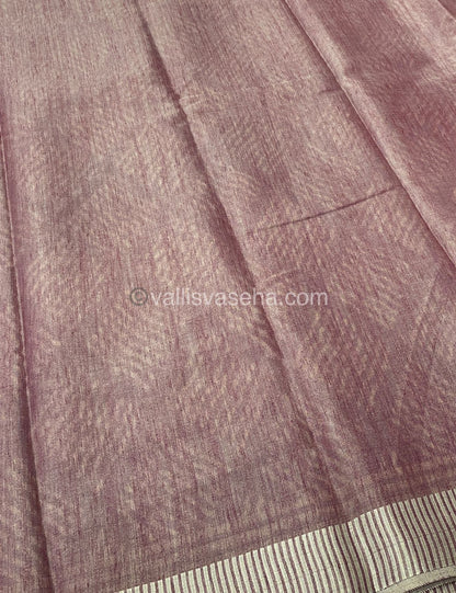Semi Tussar Silk - Wine Shade - VVSTS007