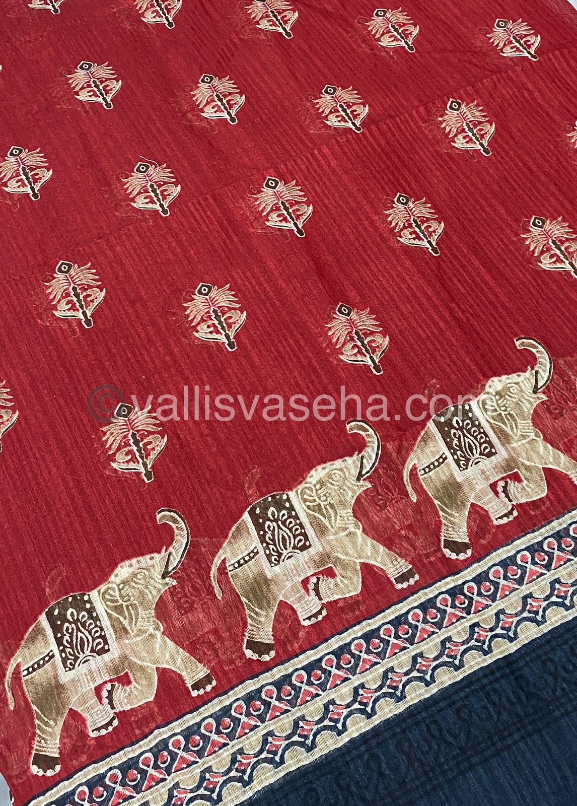 Jute Mixed Cotton Saree | VVJCS001