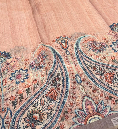 Semi Chanderi Saree - Digital Printed - VVSCD001