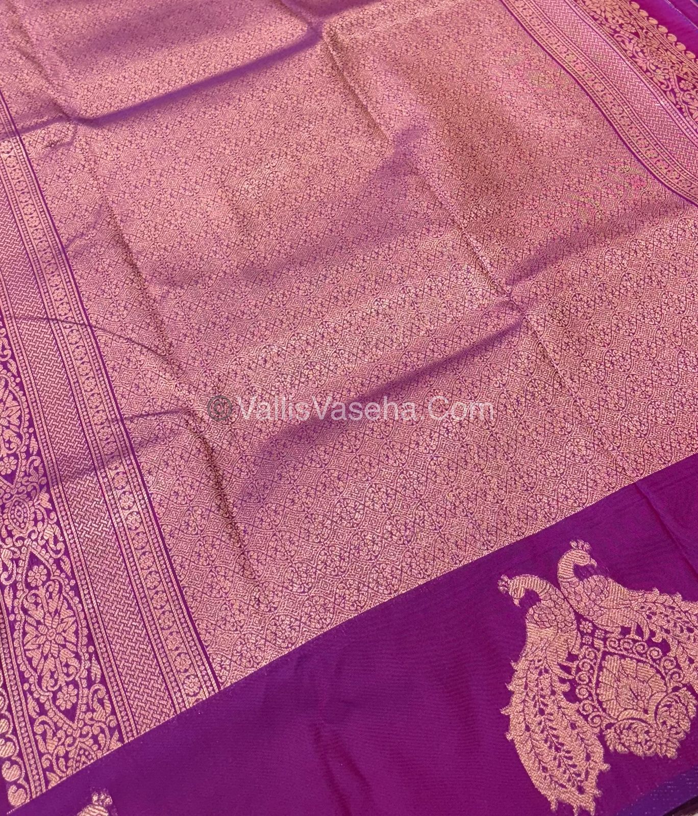 Semi Soft Silk  - Purplish Pink  Shade -VVSSS018