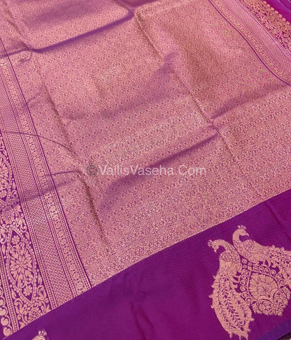 Semi Soft Silk  - Purplish Pink  Shade -VVSSS018