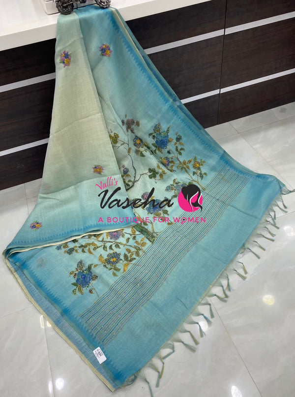 French Knot - Tissue Saree  - VVLFN024