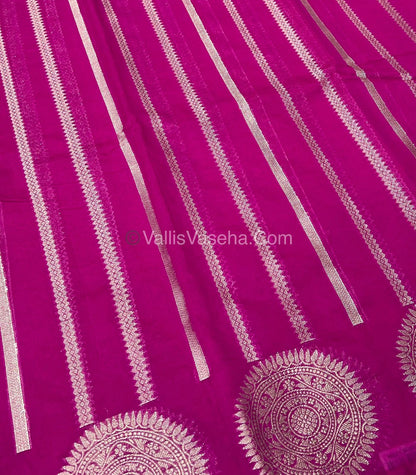 Banarasi Georgette Saree - Pink Shade - VVBGS001