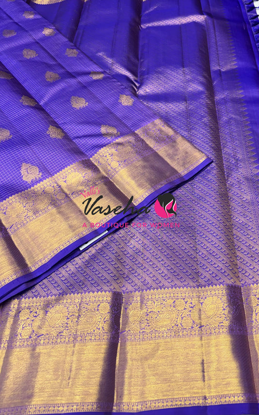 Pure Kanchipuram Silk Saree - Lavender Shade - VVPS040