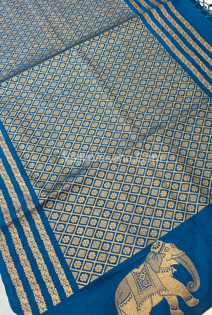 Mulberry Semi Silk - Ramar Blue Shade - VVMSS001