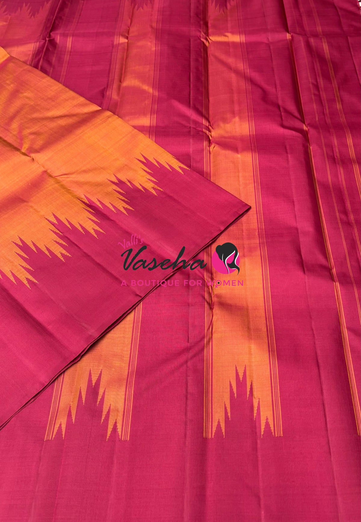 Pure Kanchipuram Silk Saree - Thalampoo - VVPS029