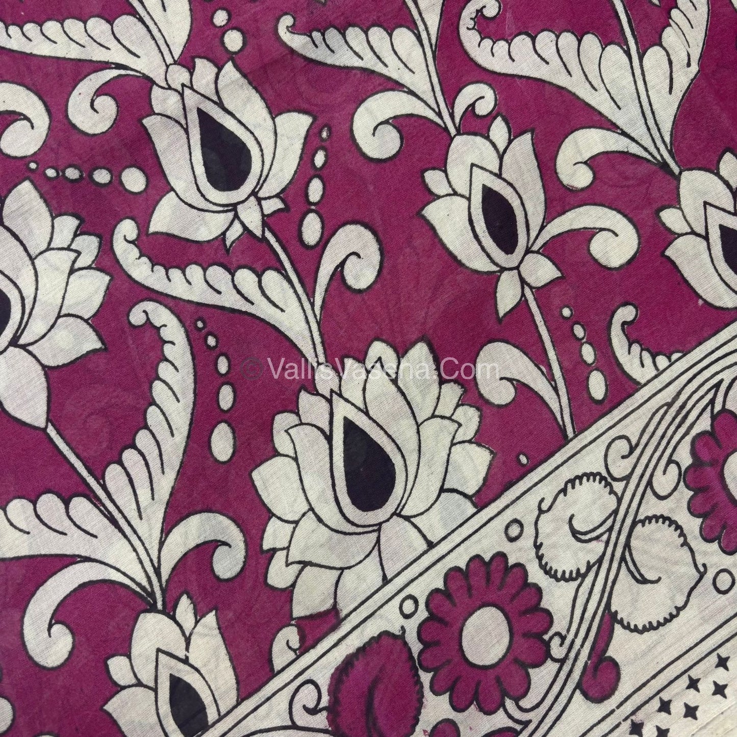 Pure Kalamkari Cotton Saree - VVPKC002