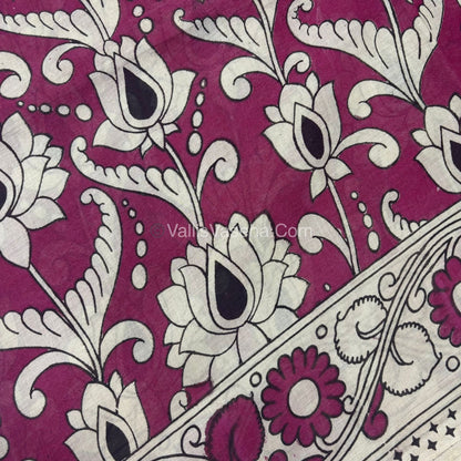 Pure Kalamkari Cotton Saree - VVPKC002