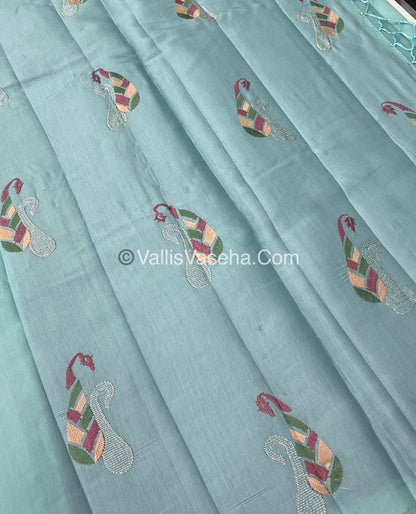 Butter Silk - Blue & Purple Combo - VVBS002