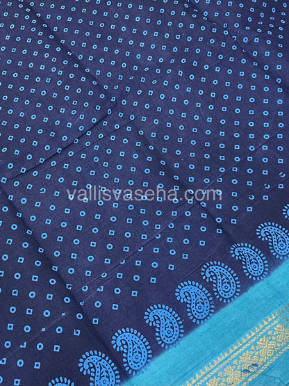 Sungudi Cotton Saree  - Bandini Print  - VVSBP001