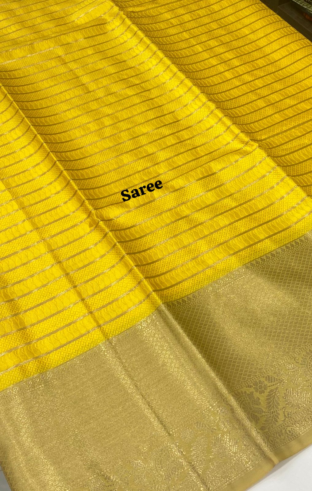 Banarasi - Kathan Silk Saree - Yellow shade - VVBKS001